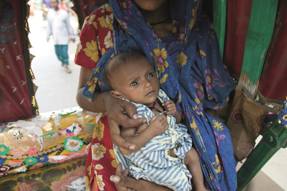 A major research venture has yielded two antibiotic regimens that can be administered in low-income and middle-income countries. In the image, a mother and child from Dhaki, Bangladesh