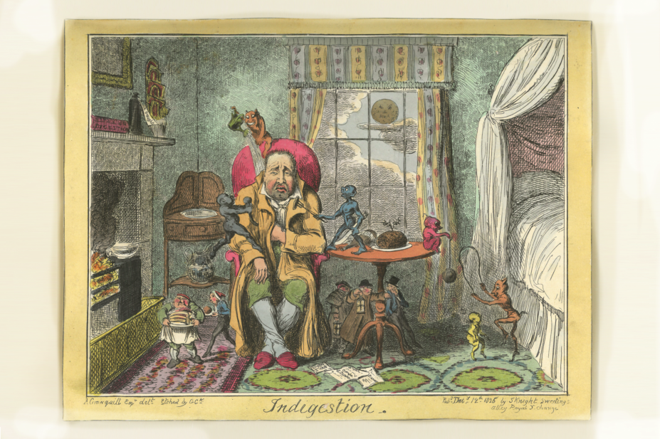 'Indigestion' caricature published 1825