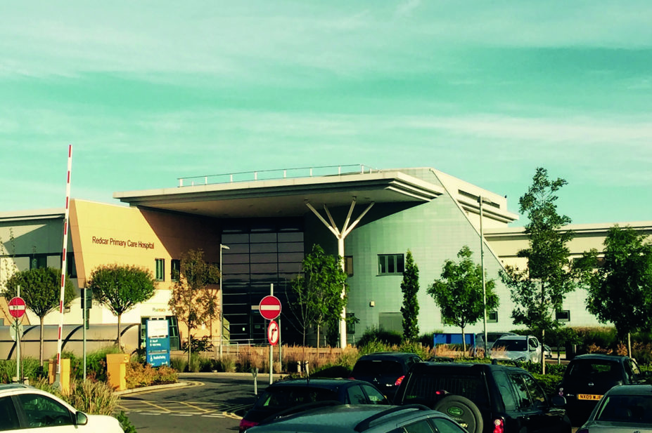 Entrance to the James Cook University Hospital in Middlesbrough