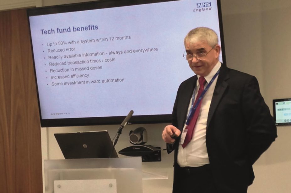 The Pharmacy Informatics Forum on 1 December 2015 highlighted the speed at which electronic prescribing is growing within UK hospitals. Pictured, Keith Farrar, clinical lead of the OPEN ePrescribing project for NHS England.