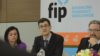 Luc Besançon, general secretary of FIP, during a press conference at the FIP conference 2014