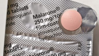 Blister pack of Malarone