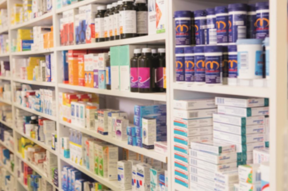 Clinician involvement in the design of drug packaging would help reduce look-alike medicines and reduce the risk of dispensing errors and patient harm. In the image, medicine shelves stacked with different drugs