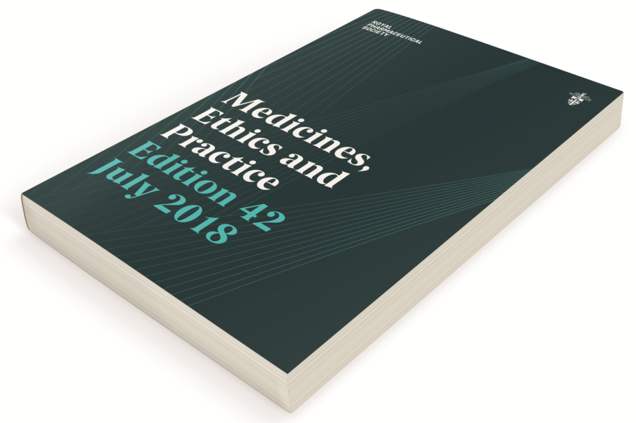 Cover of the 42nd edition of Medicines, Ethics and Practice (MEP) 2018