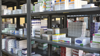 Shelf of medicines