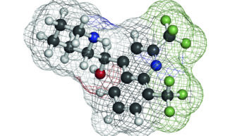 Molecular structure of mefloquine
