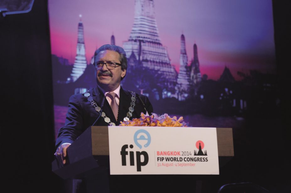 Michel Buchmann, outgoing president of the International Pharmaceutical Federation (FIP)