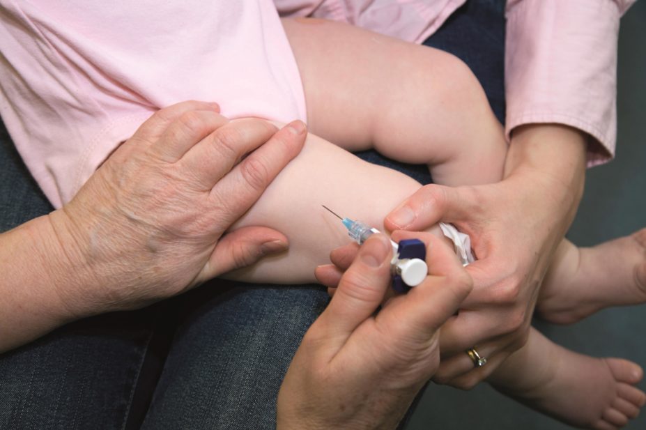 New US research indicates there is no harmful association between MMR vaccine and autism even among children already at higher risk for the condition. In the image, a child receiving the MMR vaccine
