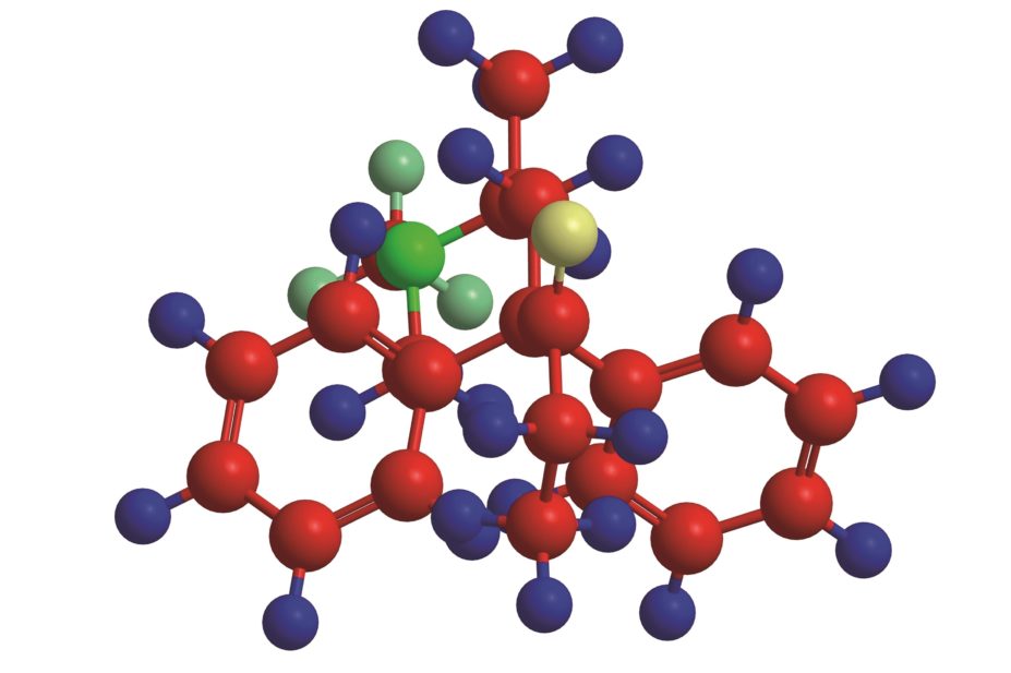 Molecular structure of the opioid methadone