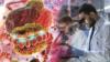 Montage of RNAI illustration and scientists in research lab