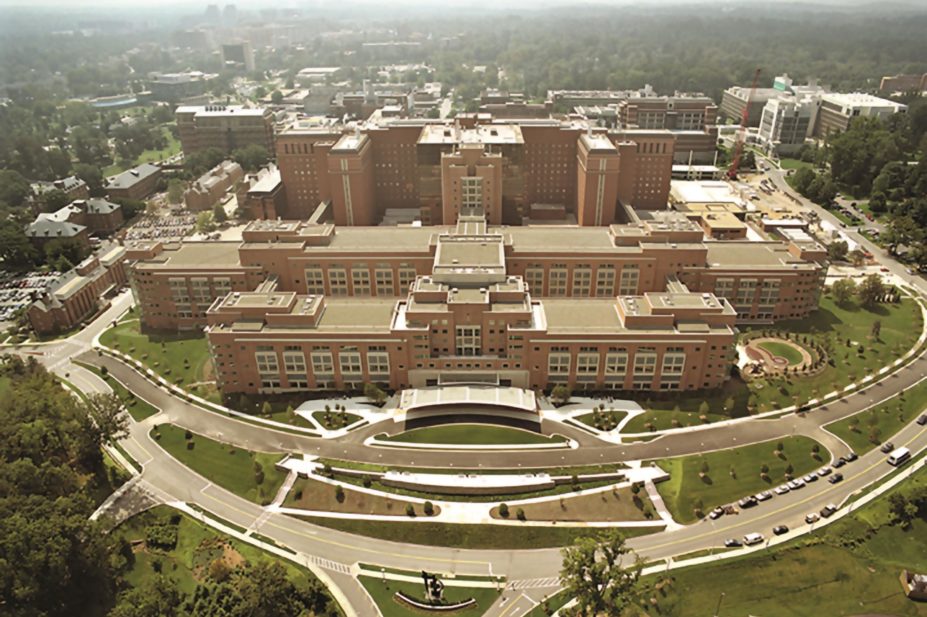 Drug companies have an ethical and legal obligation to promptly report results of clinical trials to registers but few meet the reporting deadlines. Pictured, National Institute of Health (NIH) Clinical Research Center in Bethesda, Maryland