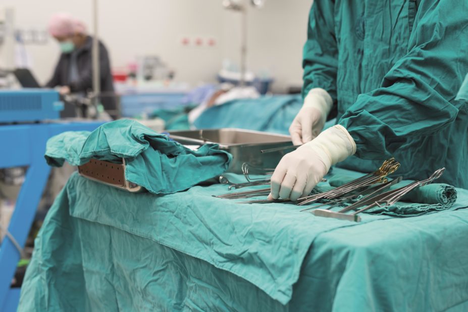 The Academy of Medical Royal Colleges (AMRC) has launched a campaign to encourage doctors to stop routinely using interventions that are not supported by clinical evidence. In the image, a nurse prepares medical instruments for an operation
