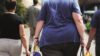 Back of obese woman