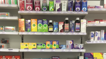 OTC medicines in pharmacy