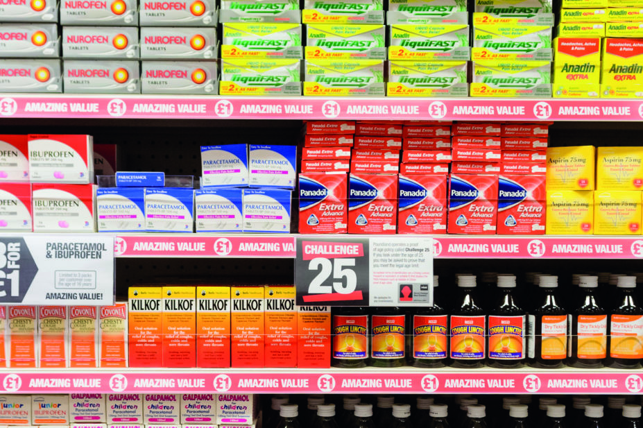 Over the counter NSAIDS in UK store