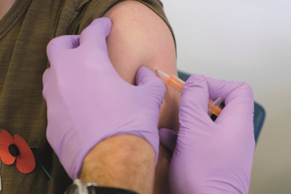An immune link between narcolepsy and vaccination with Pandemrix – an influenza A H1N1 vaccine – has been established by researchers. In the image, a doctor administers the Pandemrix vaccine to a patient