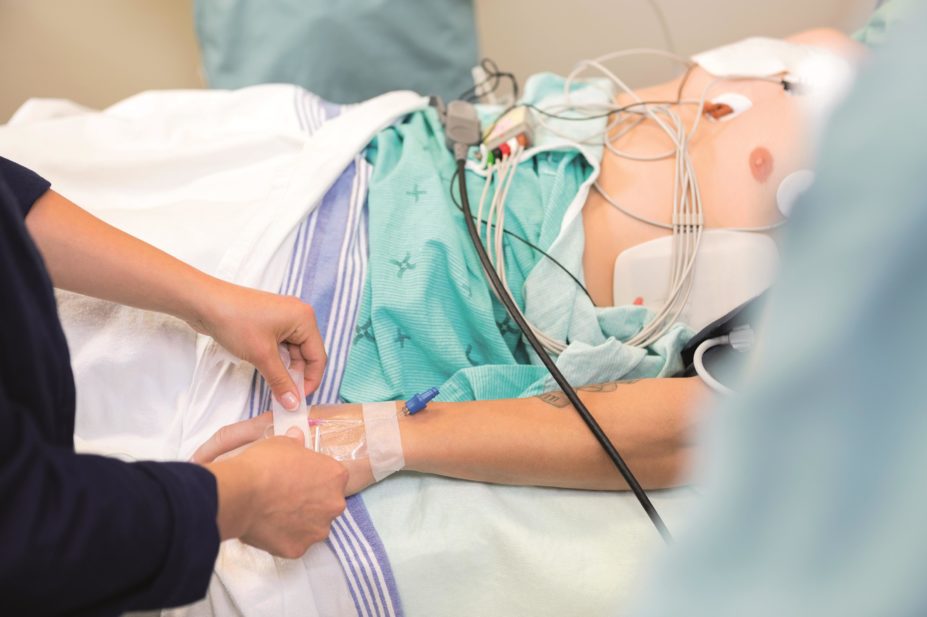 For patients admitted to hospital, the most common cause of preventable death is venous thromboembolism. Researchers found that 36% of high-risk patients were not receiving prophylactic anticoagulation. In the image, a patient on a hospital bed