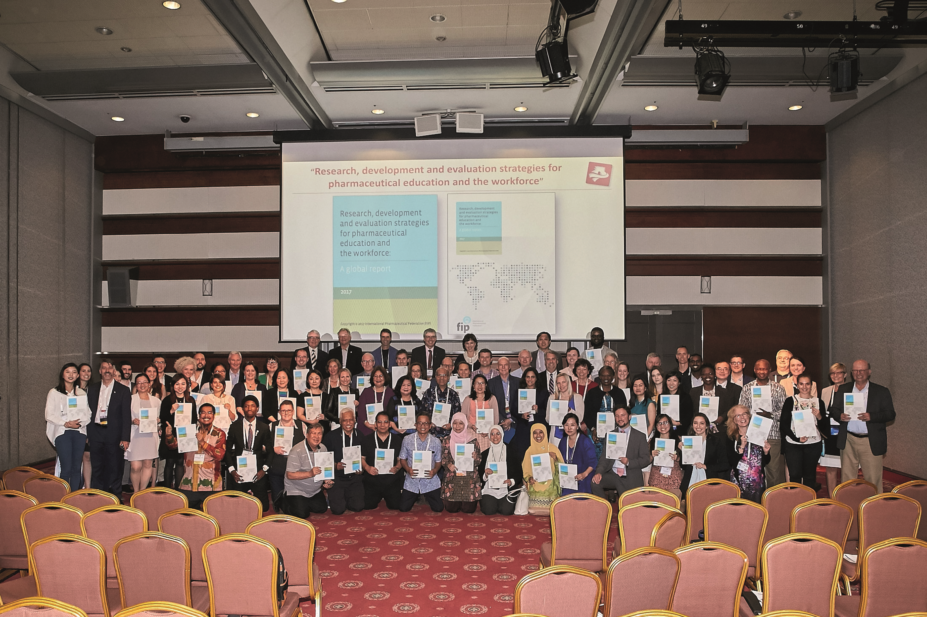 Group shot of Pharmaceutical Development Workforce taken during the FIP Congress in Seoul, South Korea
