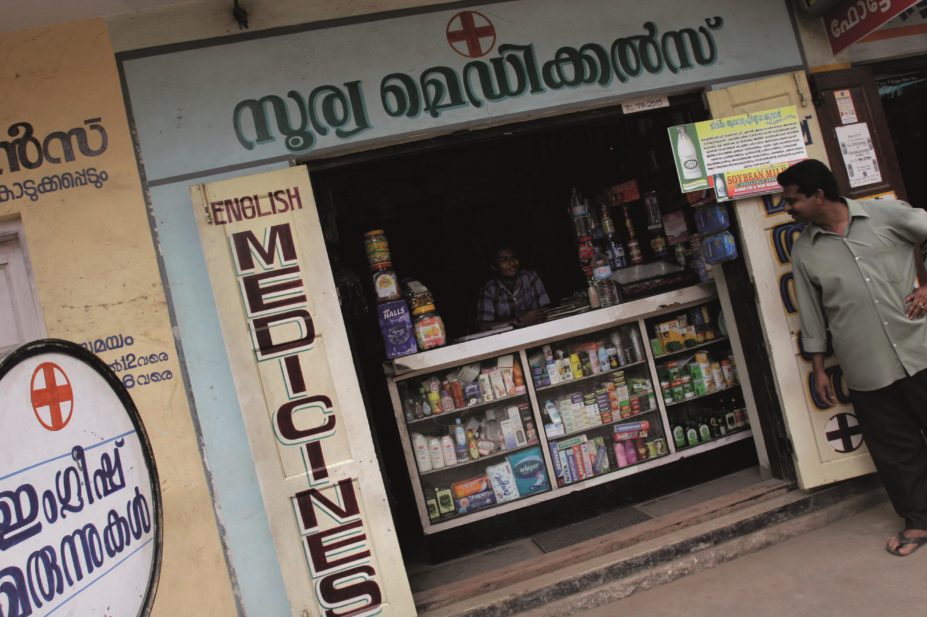 Medicines regulators in India have put forward proposals to ensure that consumers know the maximum price that they should be charged for certain medicines. In the image, a pharmacy in Kerala, India