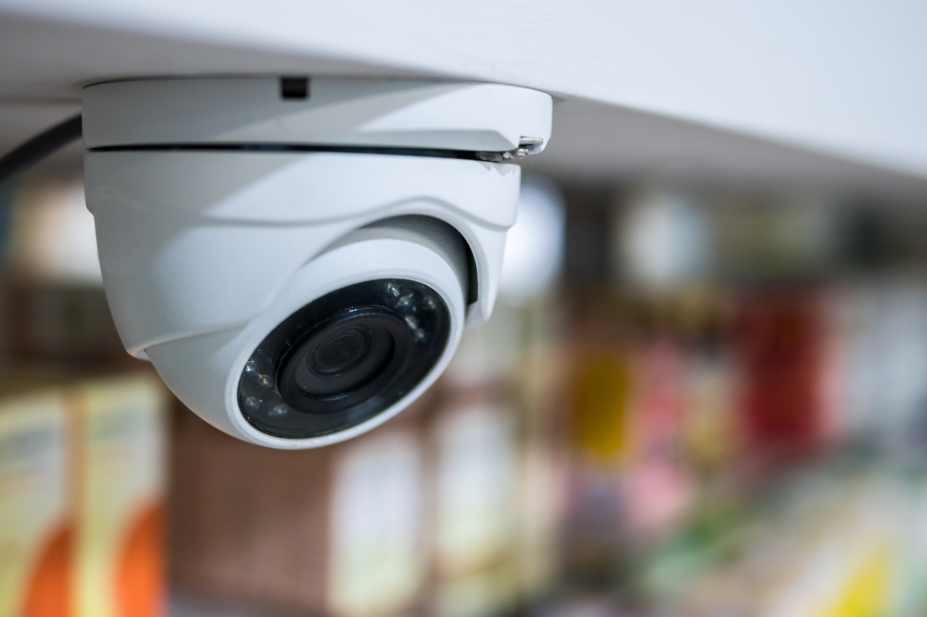Security camera watches pharmacy