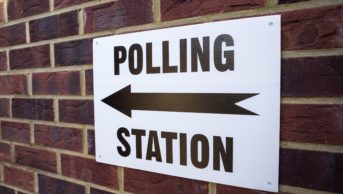 Polling station signage