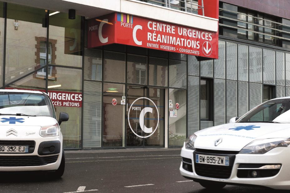 Rennes Hospital in France where six people were hospitalised after taking part in a phase I clinical trials, one of which died shortly after