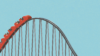 Illustration of a roller coaster going up