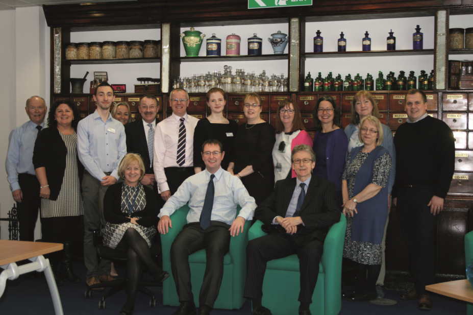 Group picture of the Scottish Pharmacy Board and guests