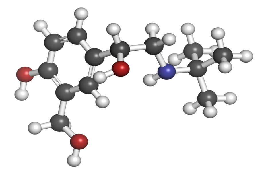 Salbutamol molecular structure