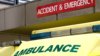 Ambulance outside an A&E department