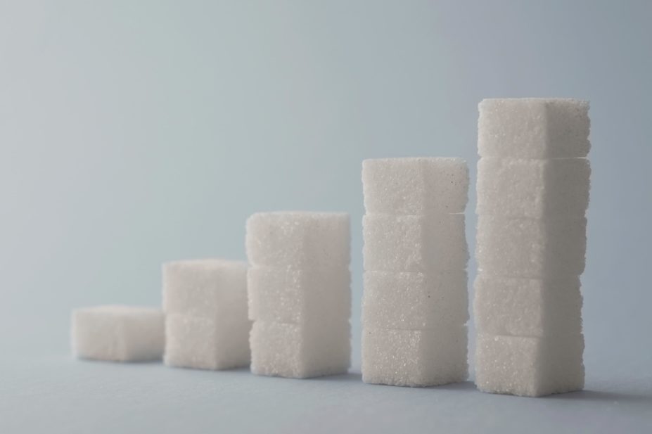 More people diagnosed with diabetes, increased number of people requiring drug treatment and rising costs of newer antidiabetic medicines all add to a hefty drugs bill for the NHS. In the image, sugar cubes stacked in ascending order