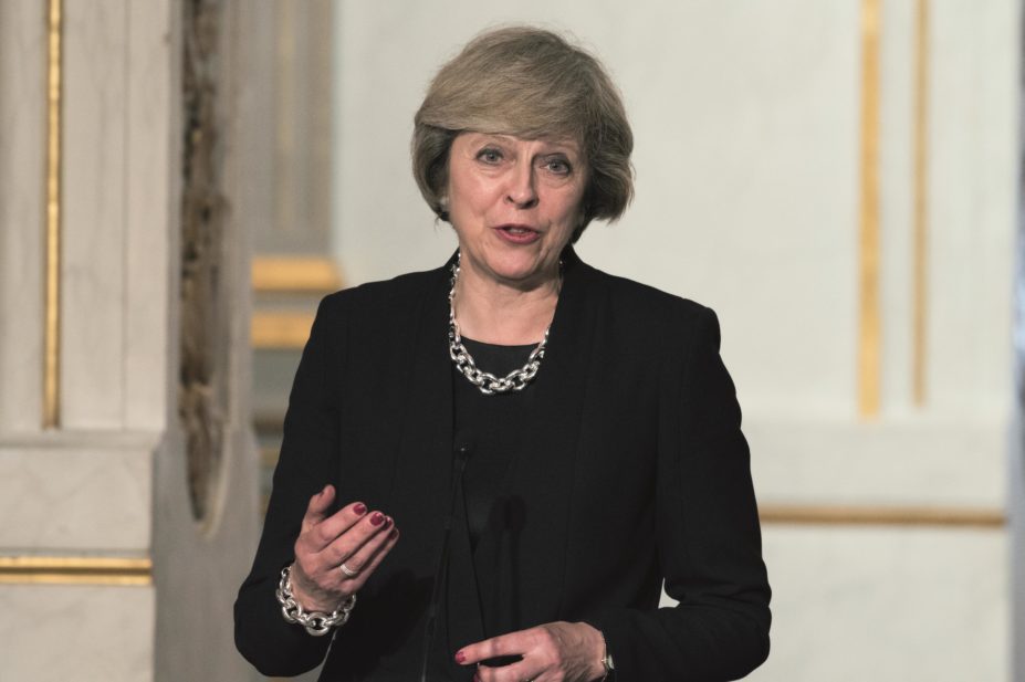 UK prime minister Theresa May