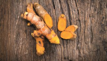Turmeric roots - curcumin is a naturally occurring chemical compound that is found in the spice