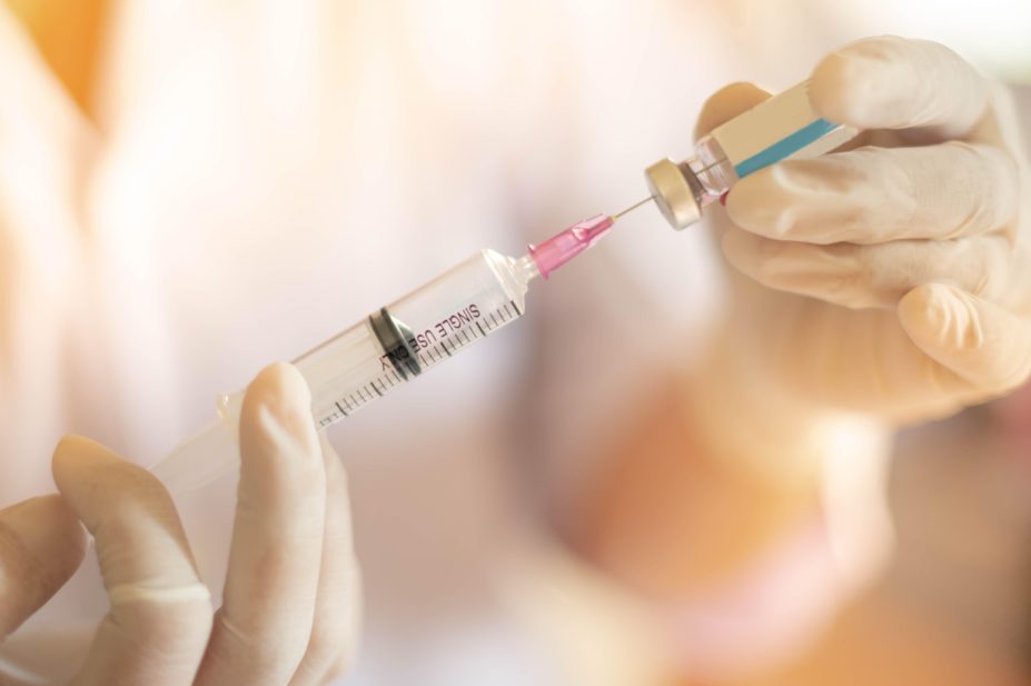 Vaccine being drawn