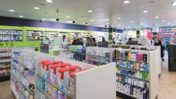 Snapshot of Warman-Freed pharmacy during busy hours of the day