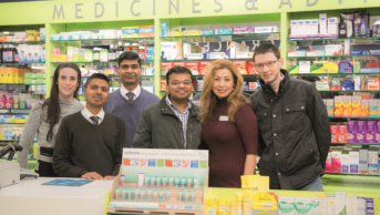 Members of the team at Warman-Freed pharmacy