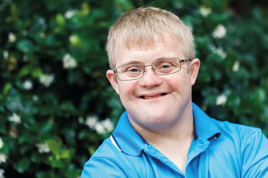 Young man with Down's syndrome
