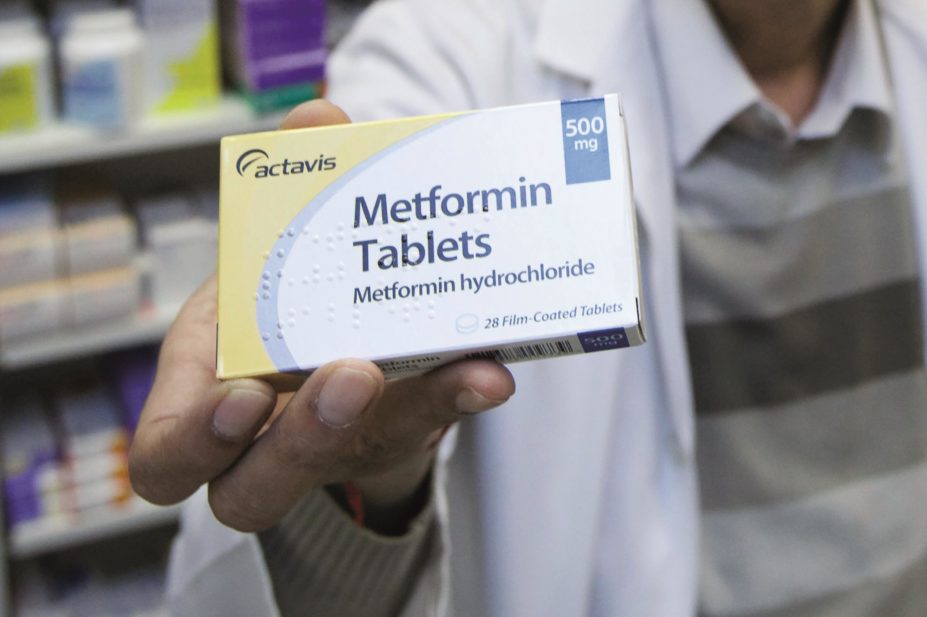 The EMA is reviewing the prescribing advice for metformin-containing medicines for treatment of type 2 diabetes because of concerns that the advice may be too restrictive. In the image, man holds up pack of metformin tablets