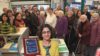 The Royal Pharmaceutical Society (RPS) has launched its hunt to find Britain’s favourite pharmacist. In the image, last year's winner, community pharmacist Reena Barai, shows her plaque and is surrounded by staff and customers