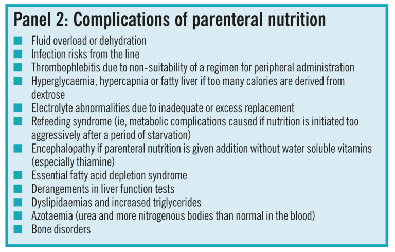 Parenteral nutrition in adults: the basics - The Pharmaceutical Journal