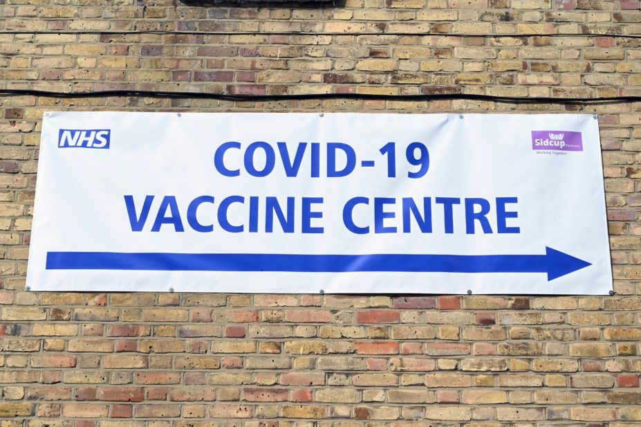 COVID-19 vaccine centre banner