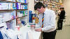 A pharmacist at work in the UK