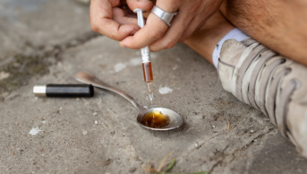 Heroin use on the street
