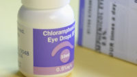 Eye drops containing chloramphenicol