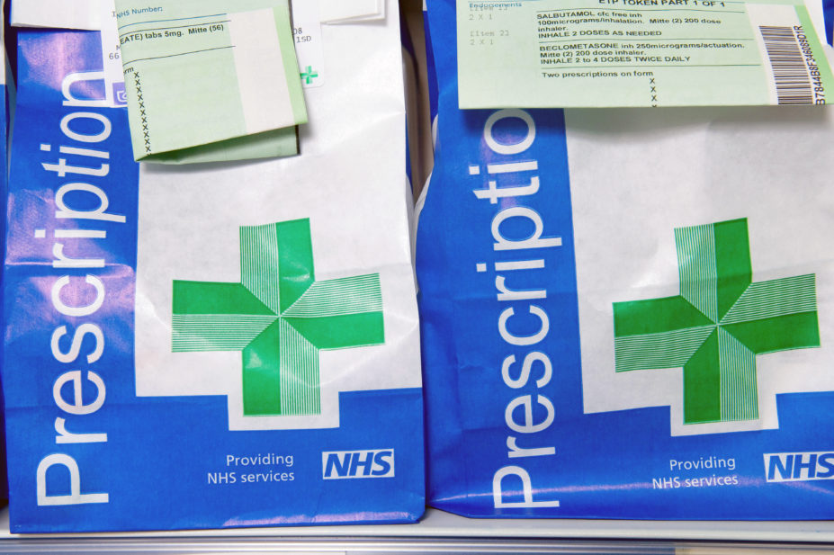 NHS prescription bags