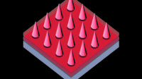 Illustration of a microneedle array