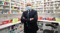 Health secretary Sajid Javid in a pharmacy