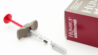 Pre-filled syringe of Humira (adalimumab)
