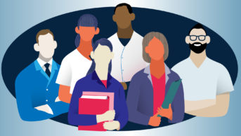 Illustration of community pharmacy workforce