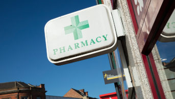 pharmacy cross sign
